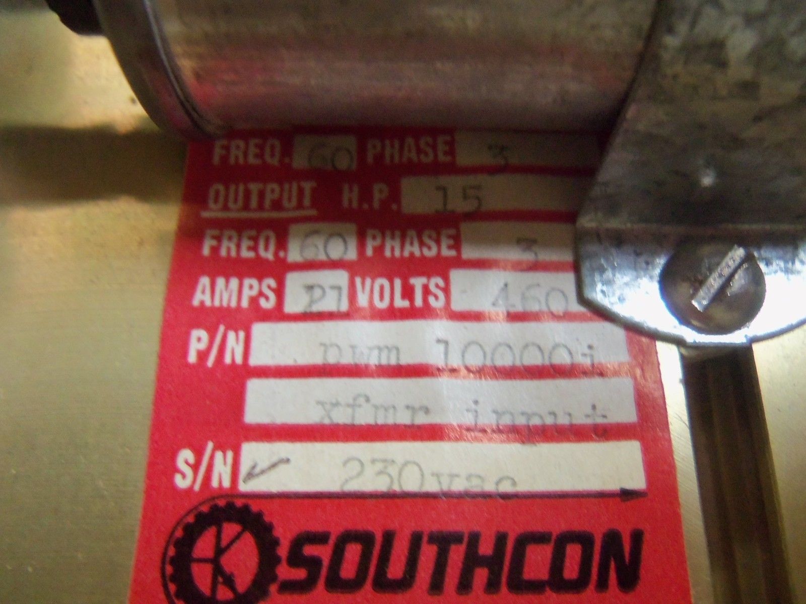 SOUTHCON PWM 10000i DC DRIVE (AS PICTURED) UNMP