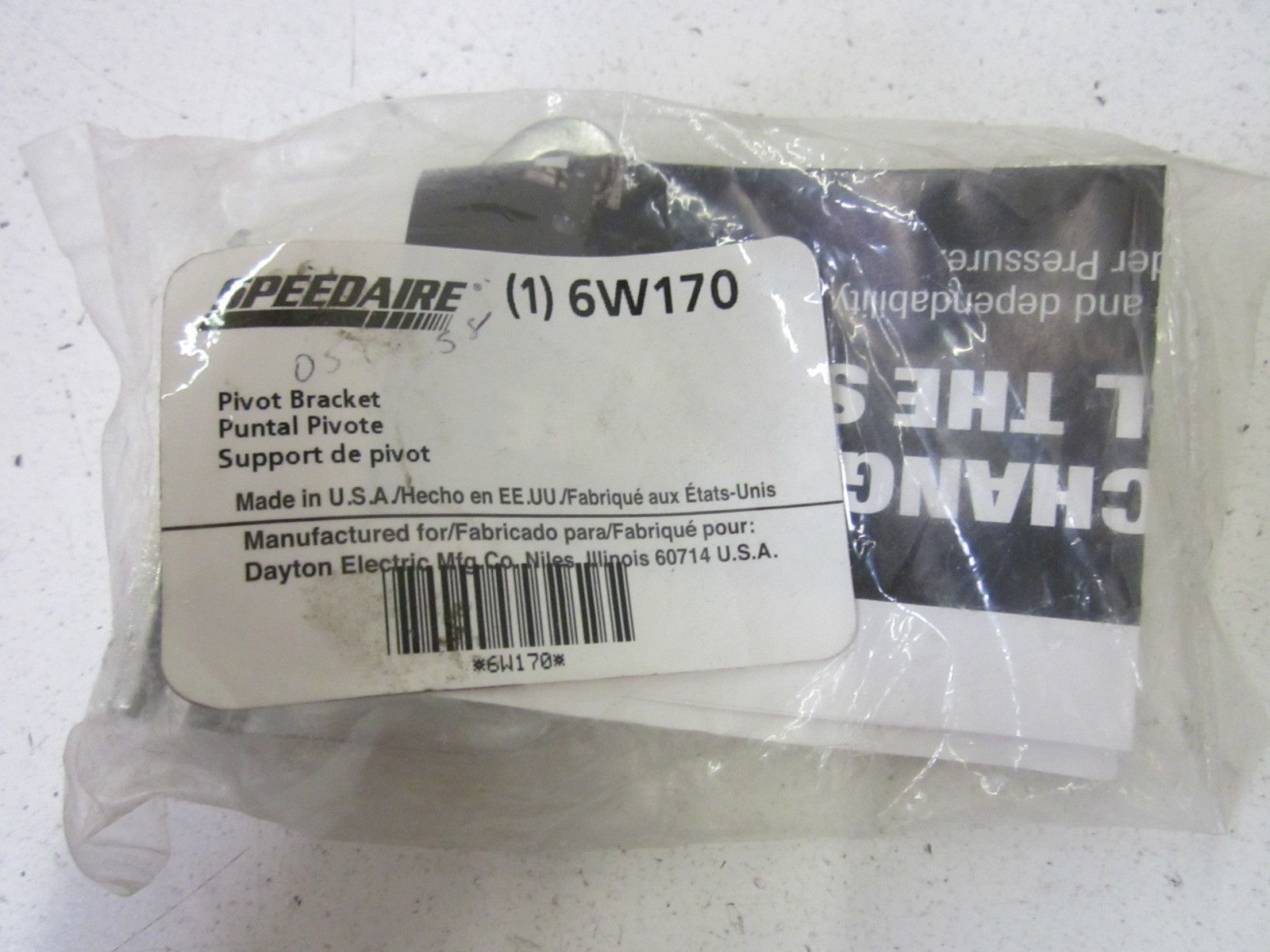 SPEEDAIRE 6W170 PIVOT BRACKET NSMP