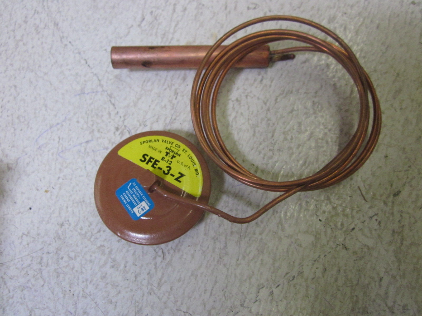 SPORLAN VALVE CO. KT-83-FZ THERMOSTATIC ELEMENT KIT NSMP