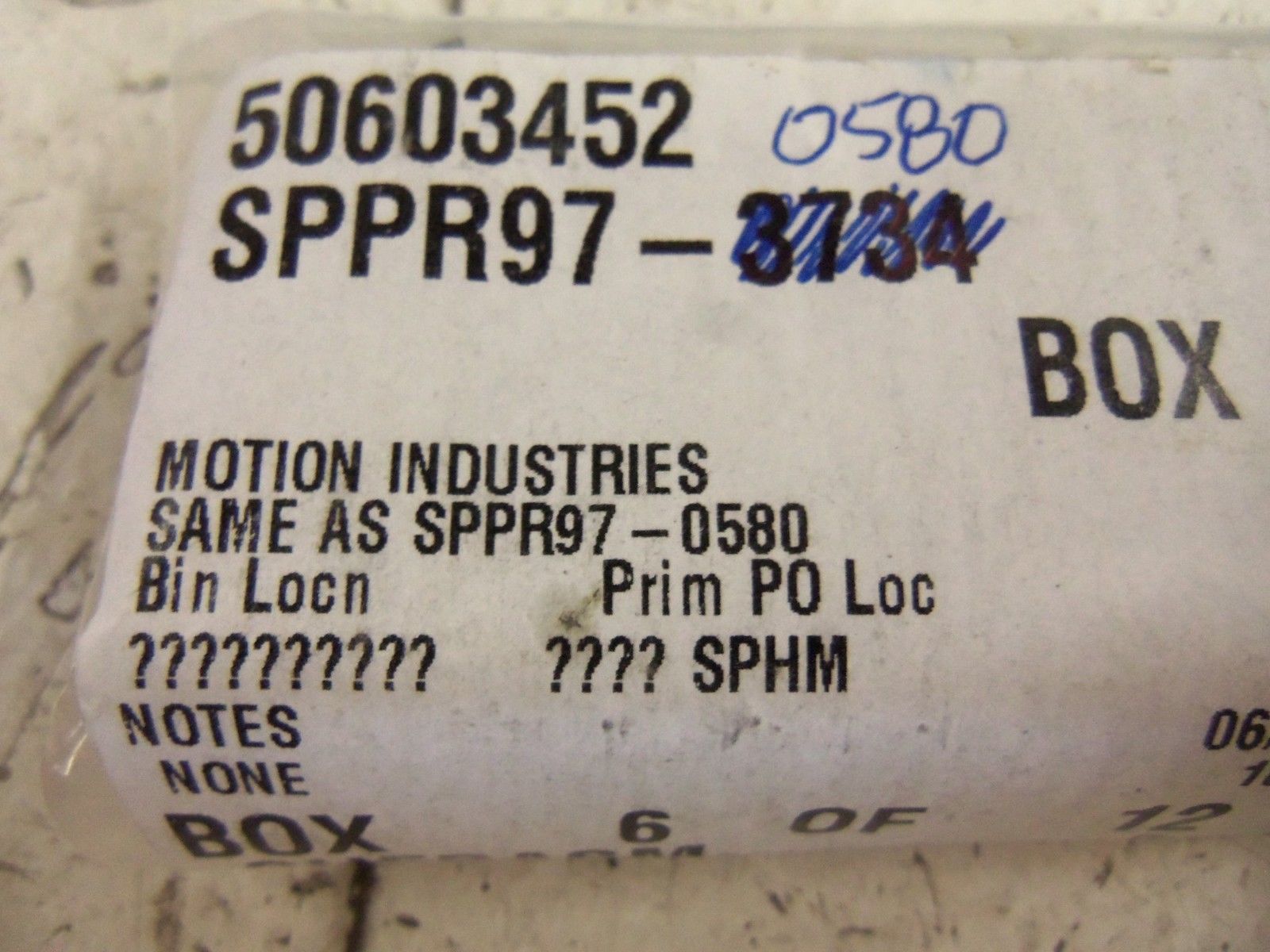 SPPR97-0580 NSNP