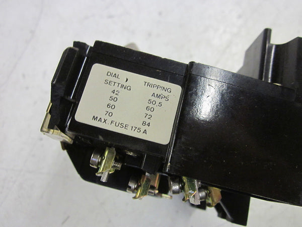 SPRECHER+SCHUH CT-1U-72 OVERLOAD RELAY 42-72  AMP UNMP