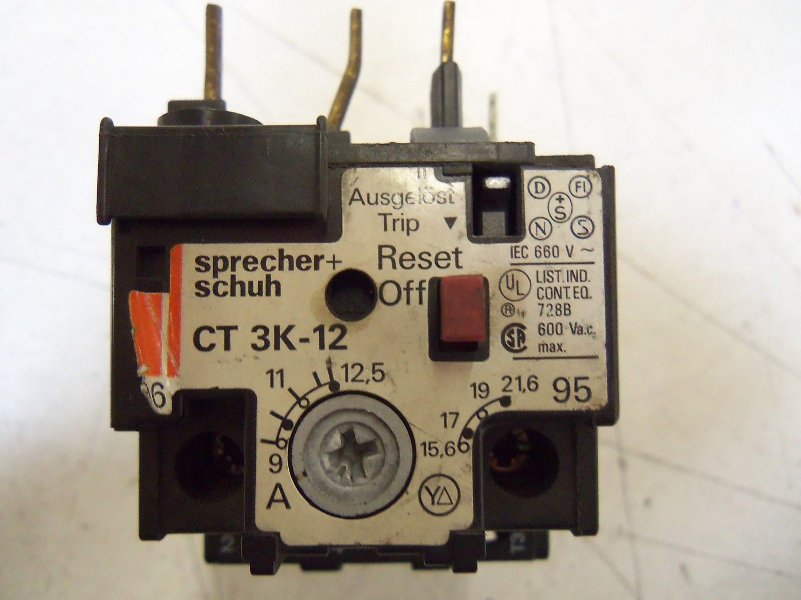 SPRECHER+SCHUH 9-12,5A  CT 3K-12 *USED*