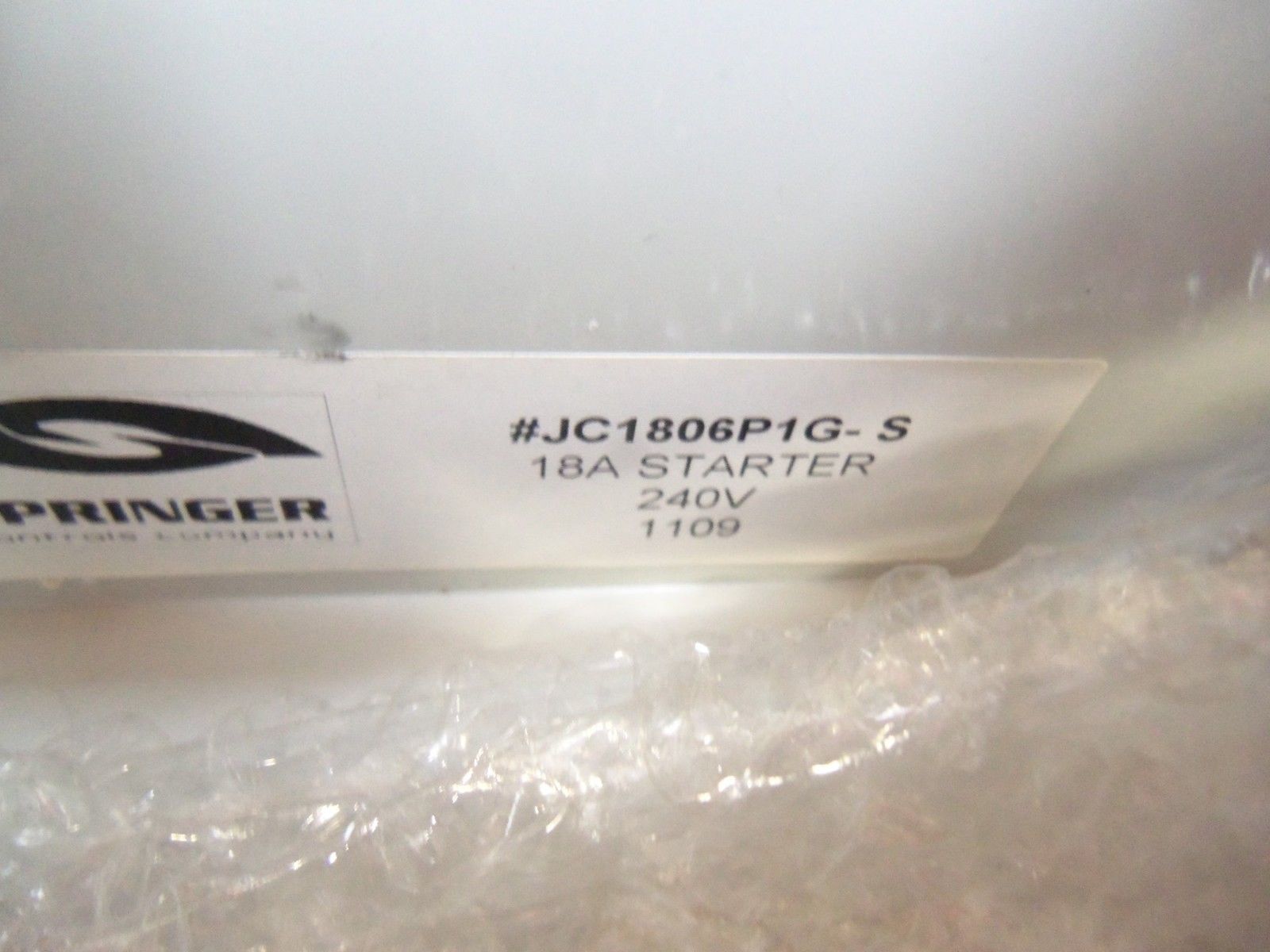 SPRINGER #JC1806P1G-S AMP STARTER UNMP