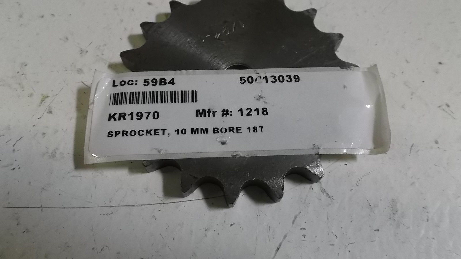 SPROCKET 10MM BORE 18T 1218 NSNP