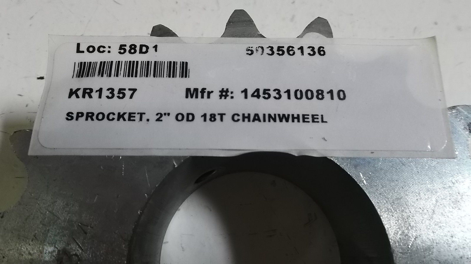 SPROCKET 2" OD 18T CHAIN WHEEL 1453100810 NSNP