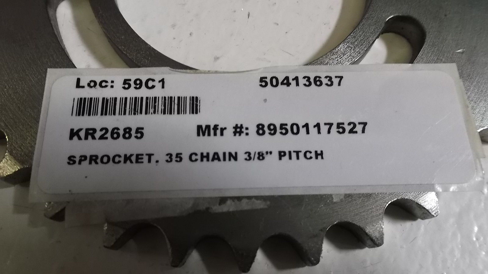 SPROCKET 35 CHAIN 3/8" PITCH 8950117527 NSNP