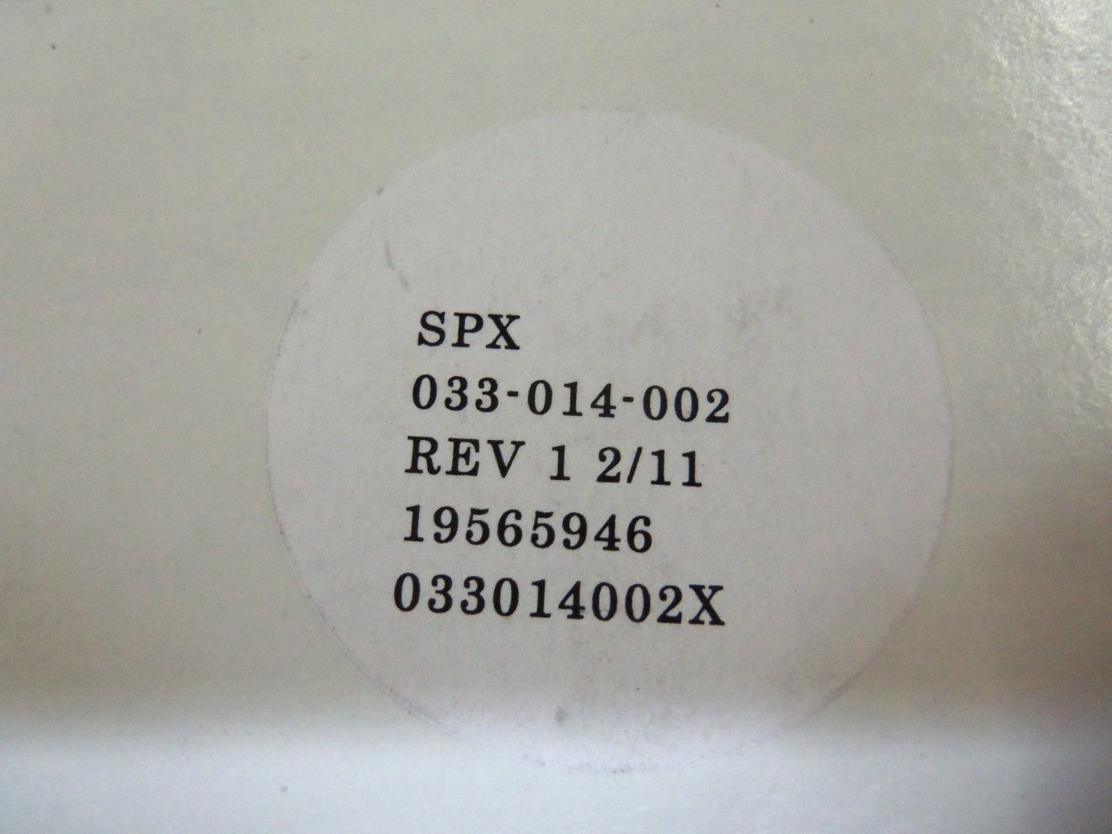 SPX 033-014-002 SEAL NSMP