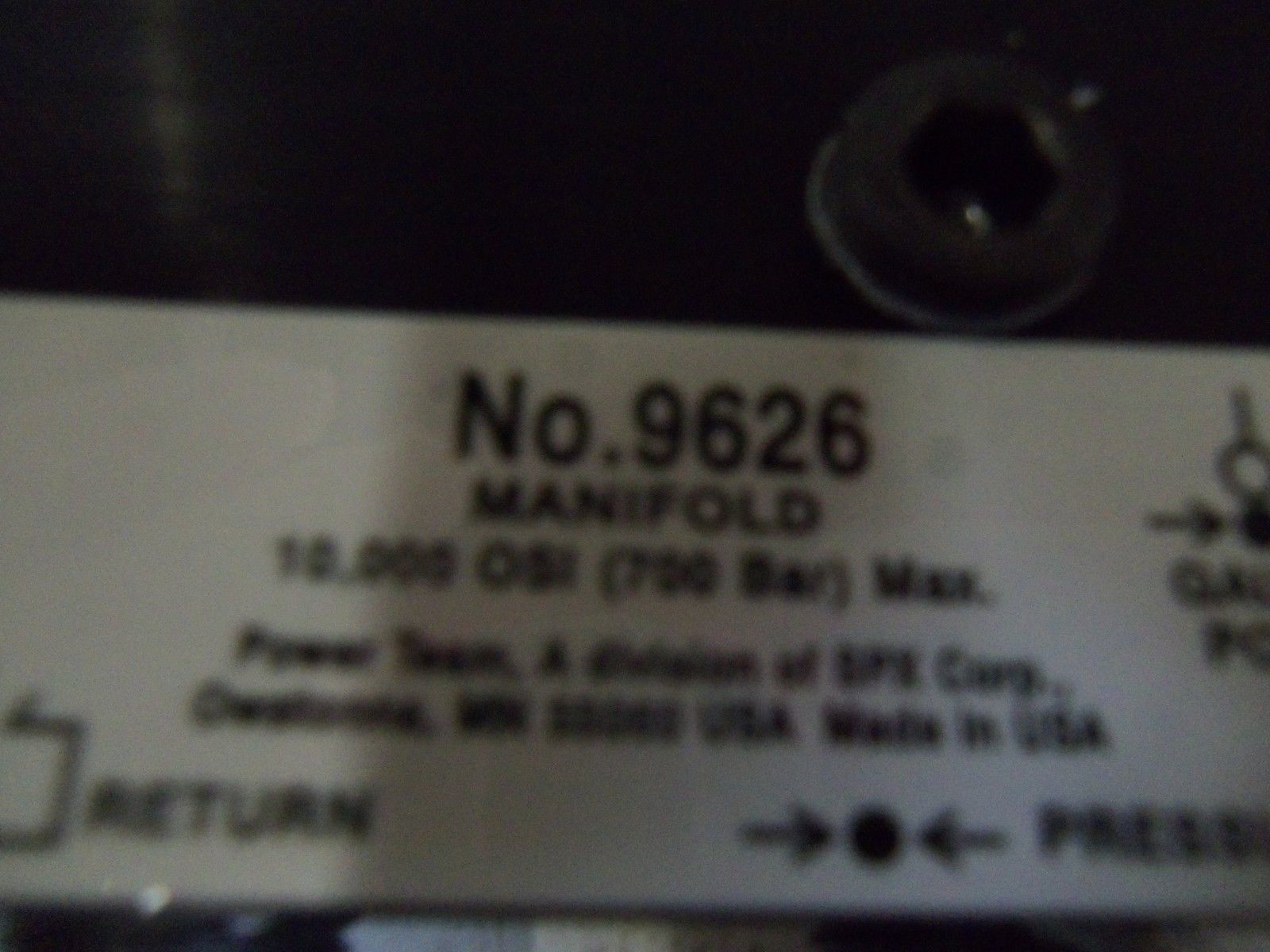 SPX MANIFOLD, BLOCK 9626 UNMP