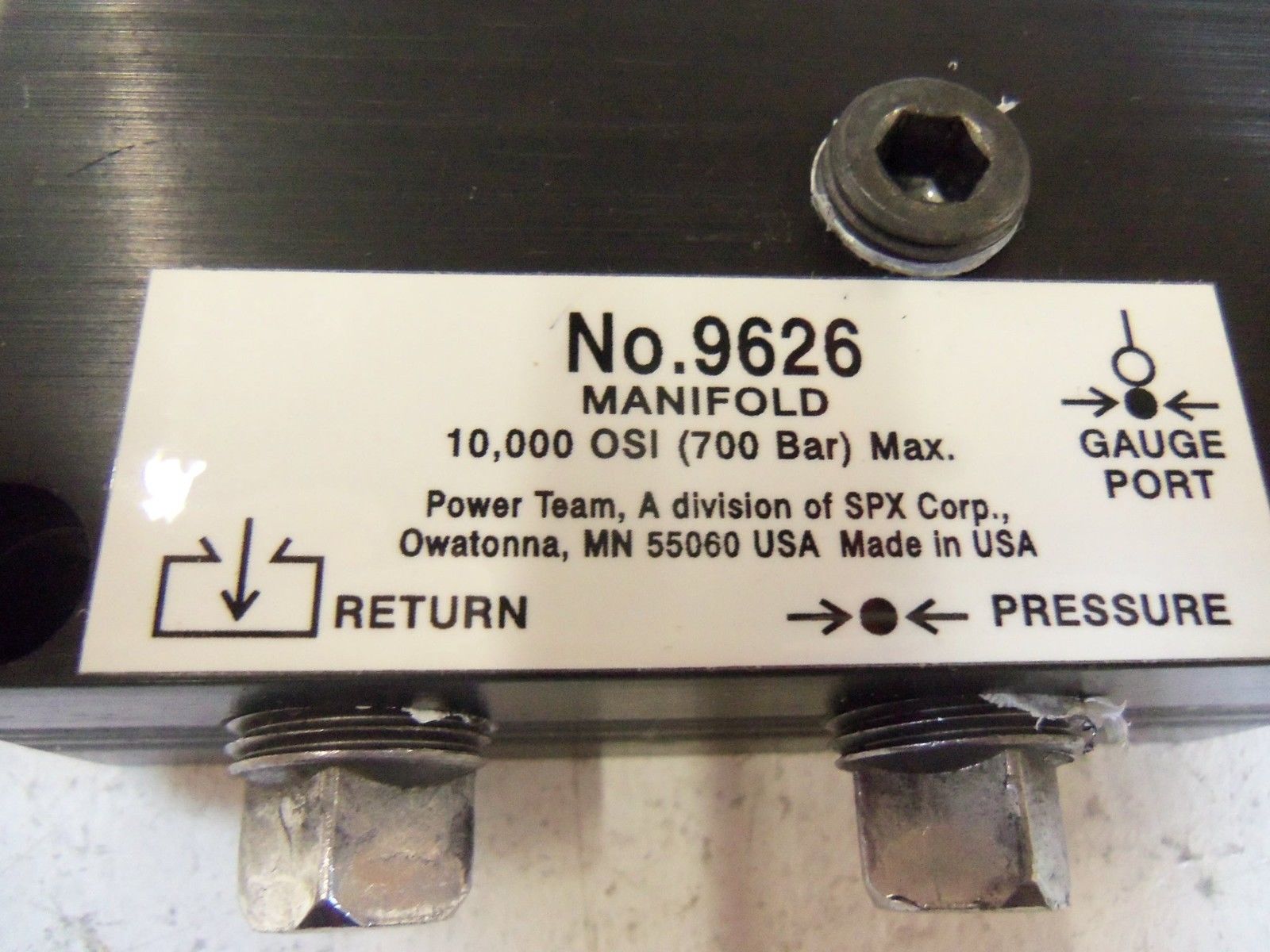 SPX MANIFOLD, BLOCK 9626 UNMP