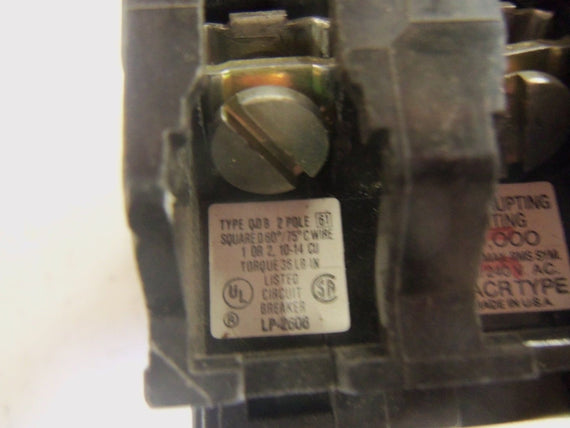 SQUARE D QOB215 CIRCUIT BREAKER *USED*