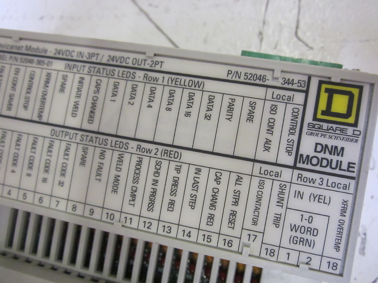 SQUARE D 52046-344-53 DEVICENET I/O BLOCK UNMP