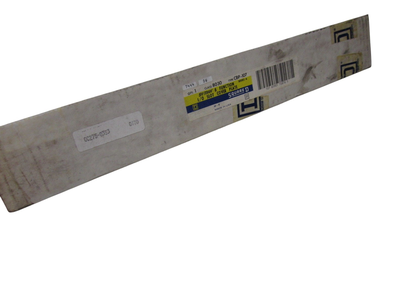 SQUARE D 8034-CBP-107 8 FUNCTION I/O SLOT COVER PLATE NSMP