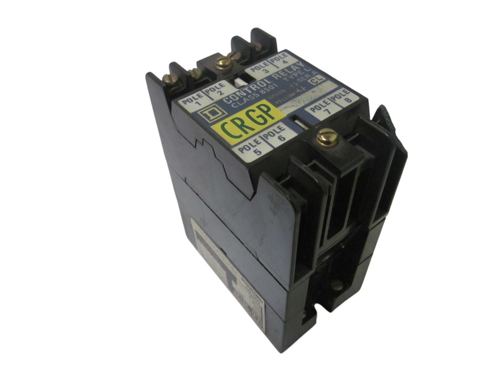 SQUARE D 8501-L0-40 CONTROL RELAY 120V (CRACK)  UNMP
