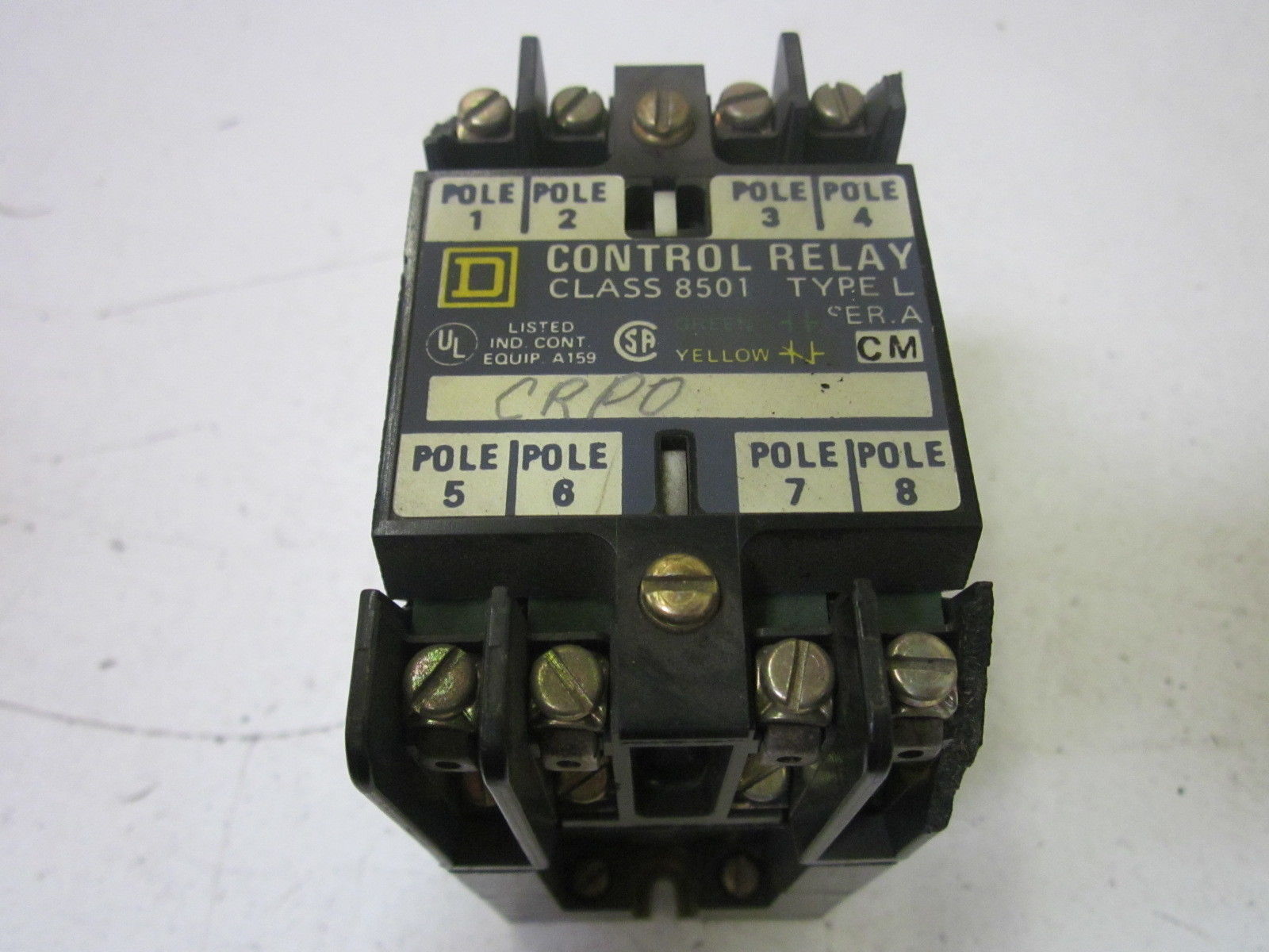 SQUARE D 8501-L0-80 (CRACK) 120V UNMP