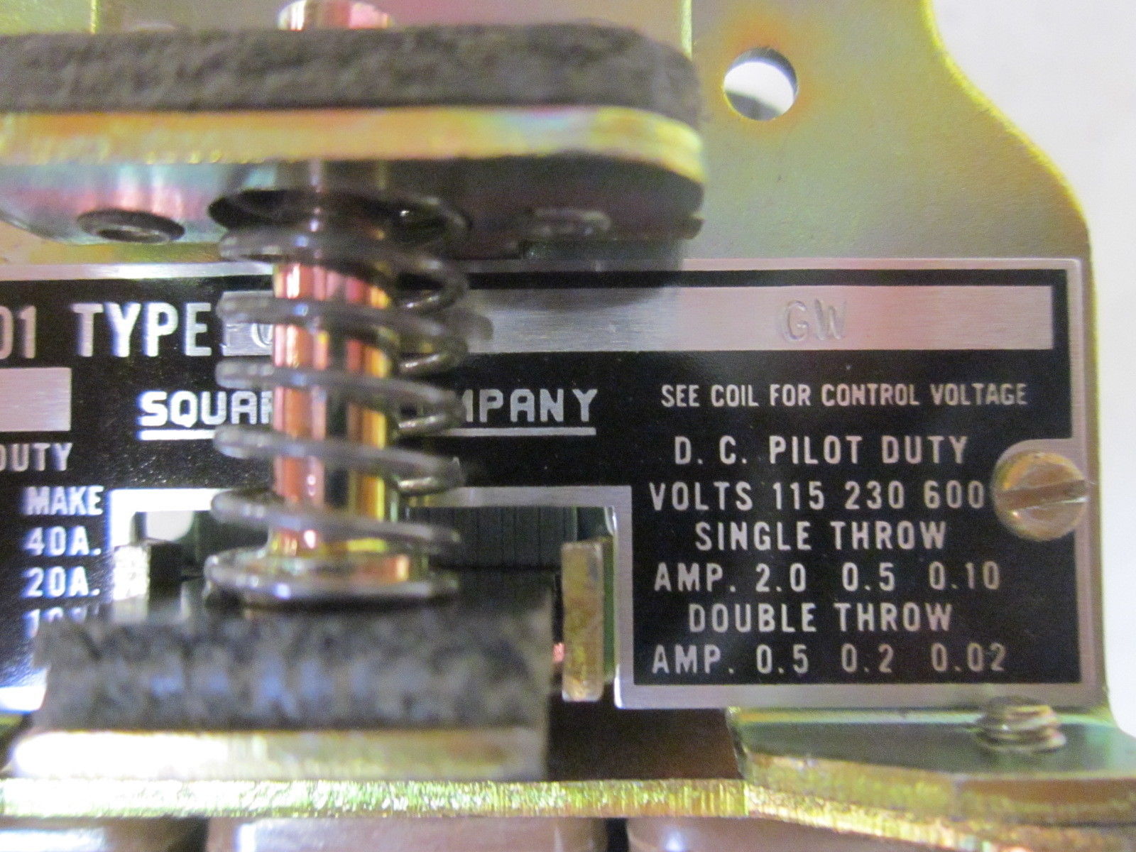 SQUARE D 8501-P0-3-GW 120V NSNP