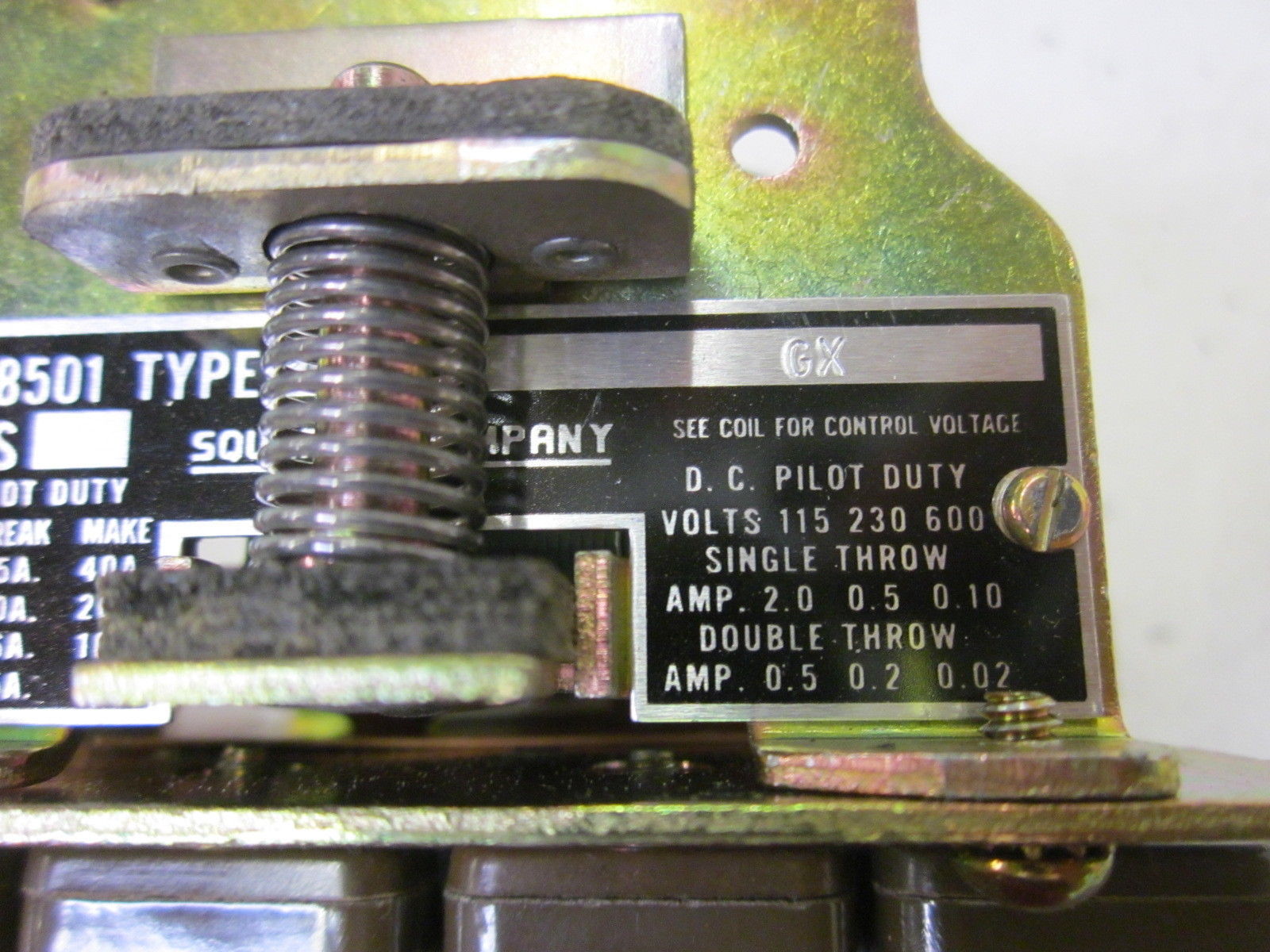 SQUARE D 8501-P0-4-GX 120V NSNP