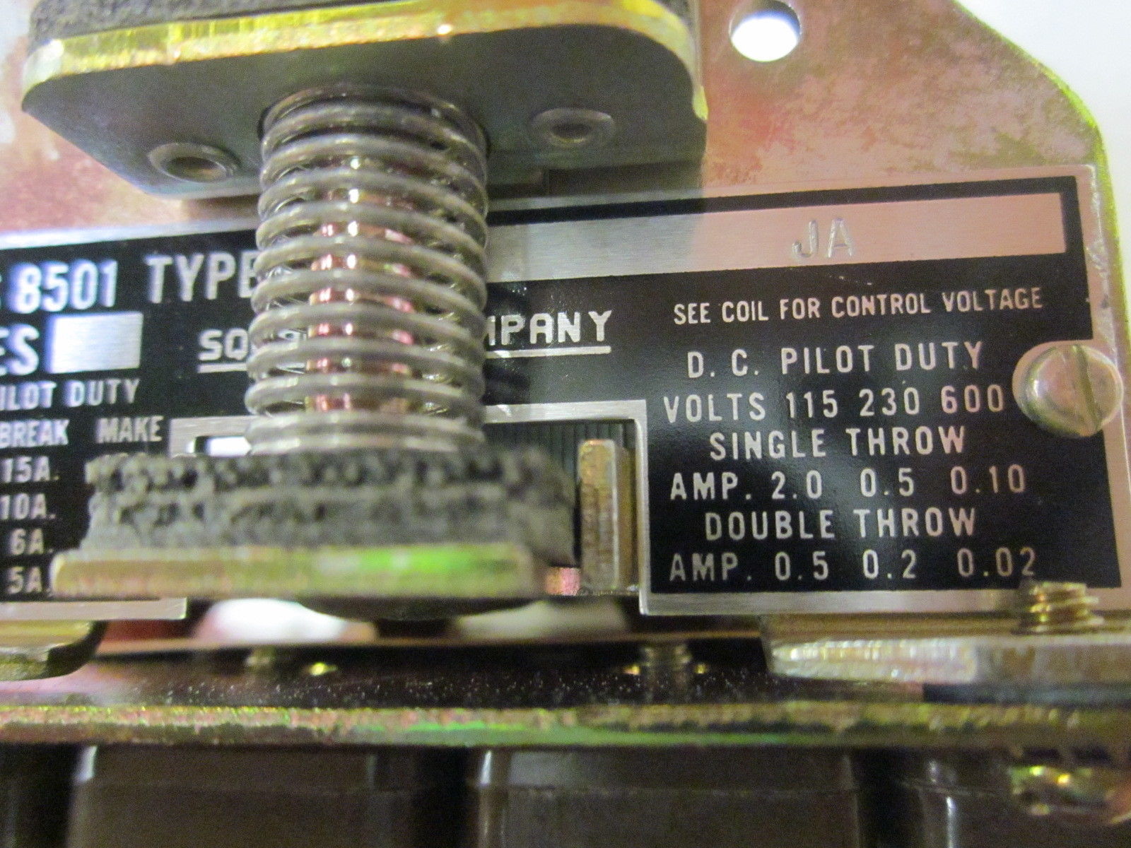 SQUARE D 8501-P0-4-JA 120V NSNP