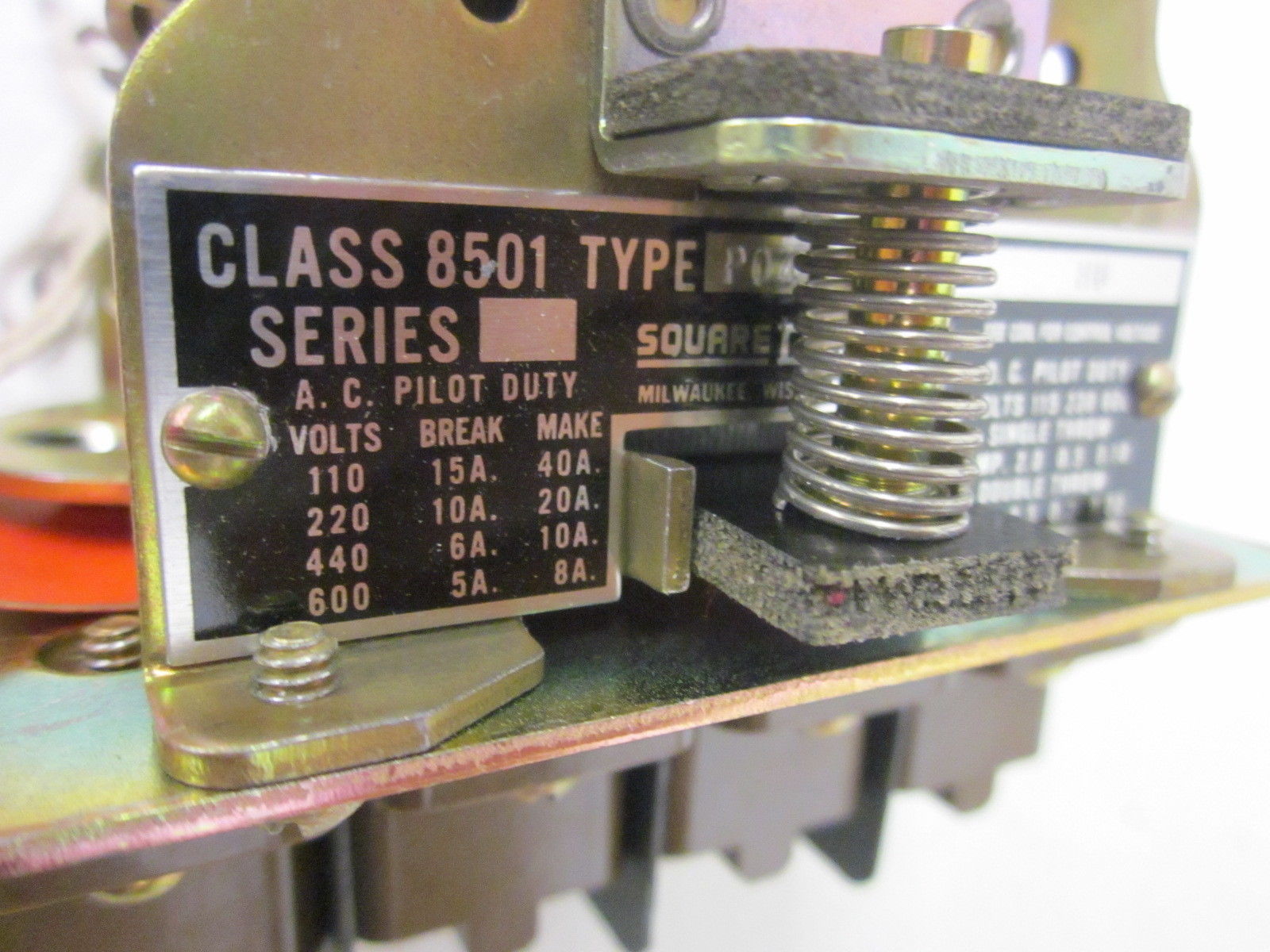 SQUARE D 8501-P04-HU 120V NSNP