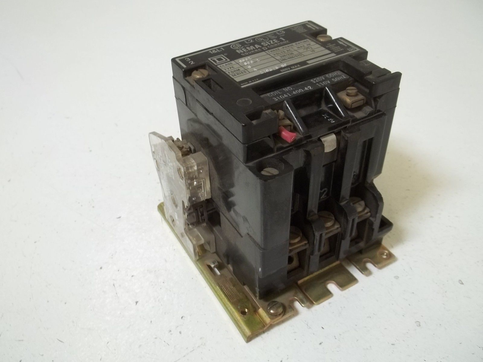 SQUARE D 8502-SCO2 SER.A CONTACTOR NEMA SIZE 1 UNMP