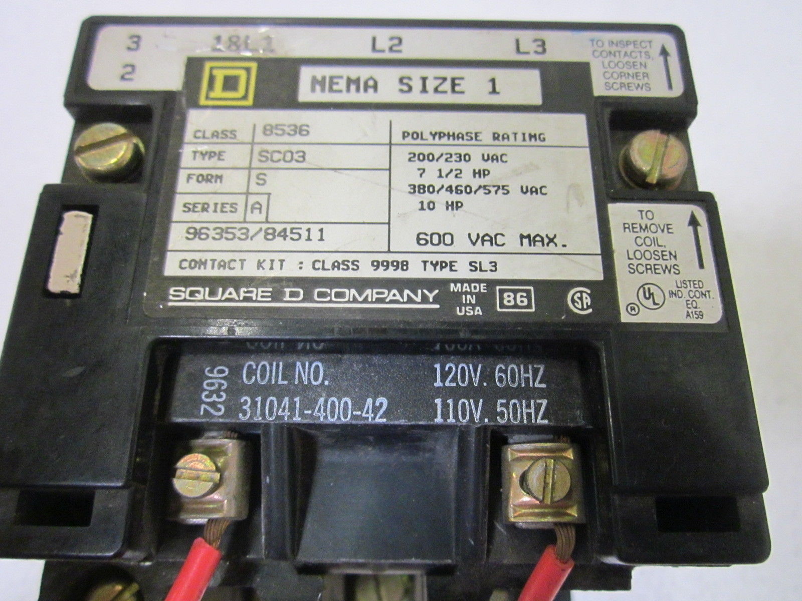 SQUARE D 85336-SC03 120V NSNP