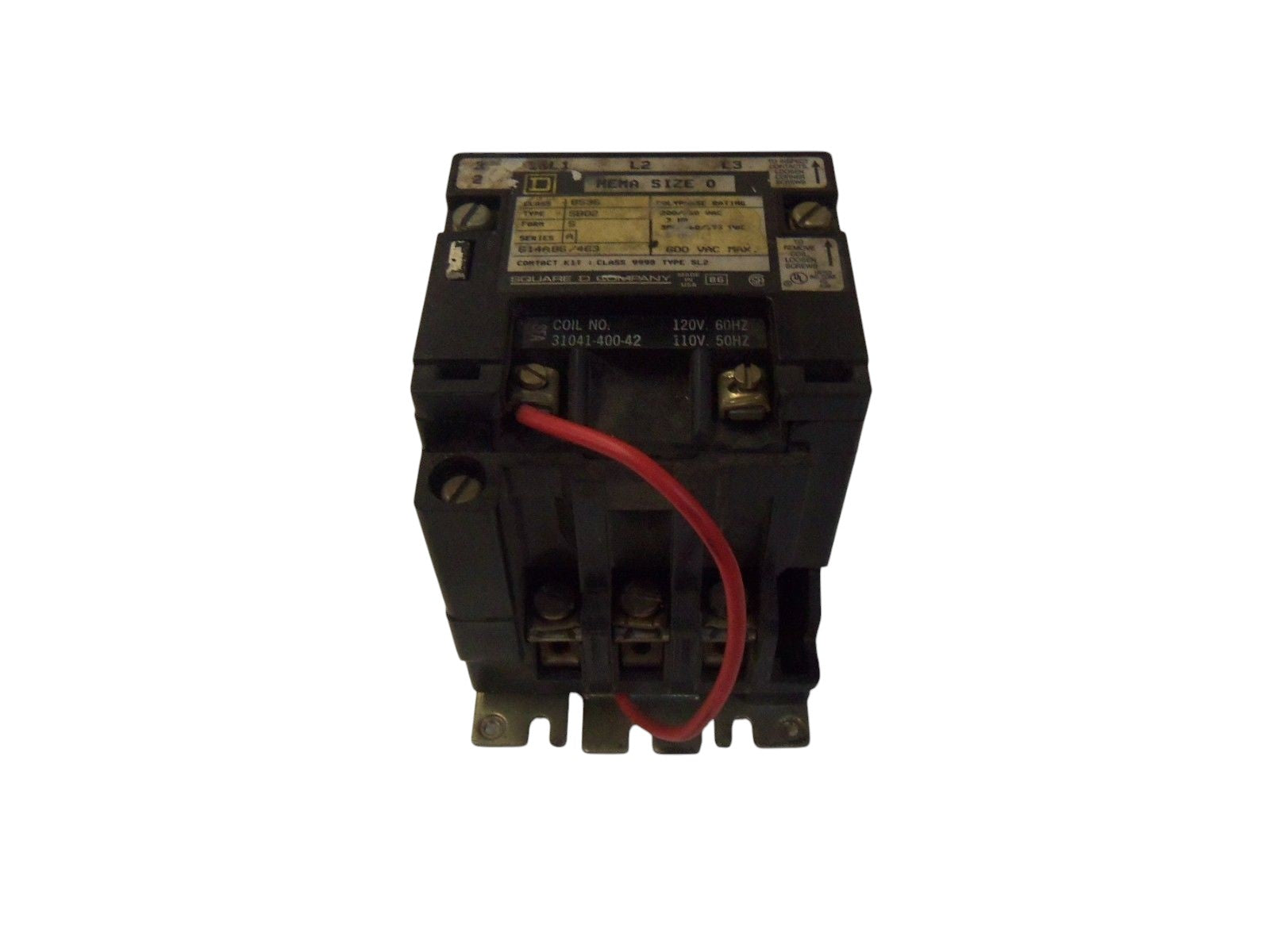 SQUARE D 8536-SBO2 MOTOR STARTER (AS PICTURED) UNMP