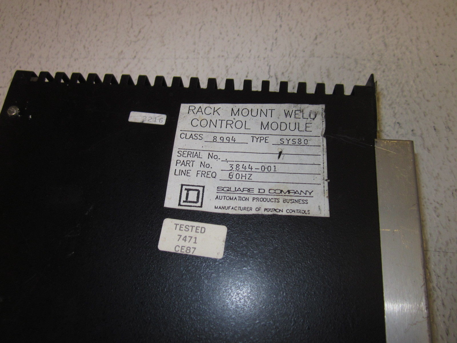 SQUARE D 8994-SYS80 WELD CONTROL MODULE  UNMP