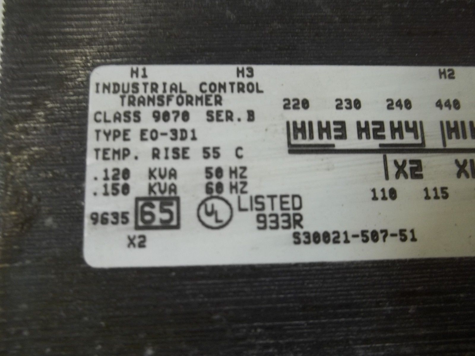 SQUARE D 9070-E0-3D1 UNMP