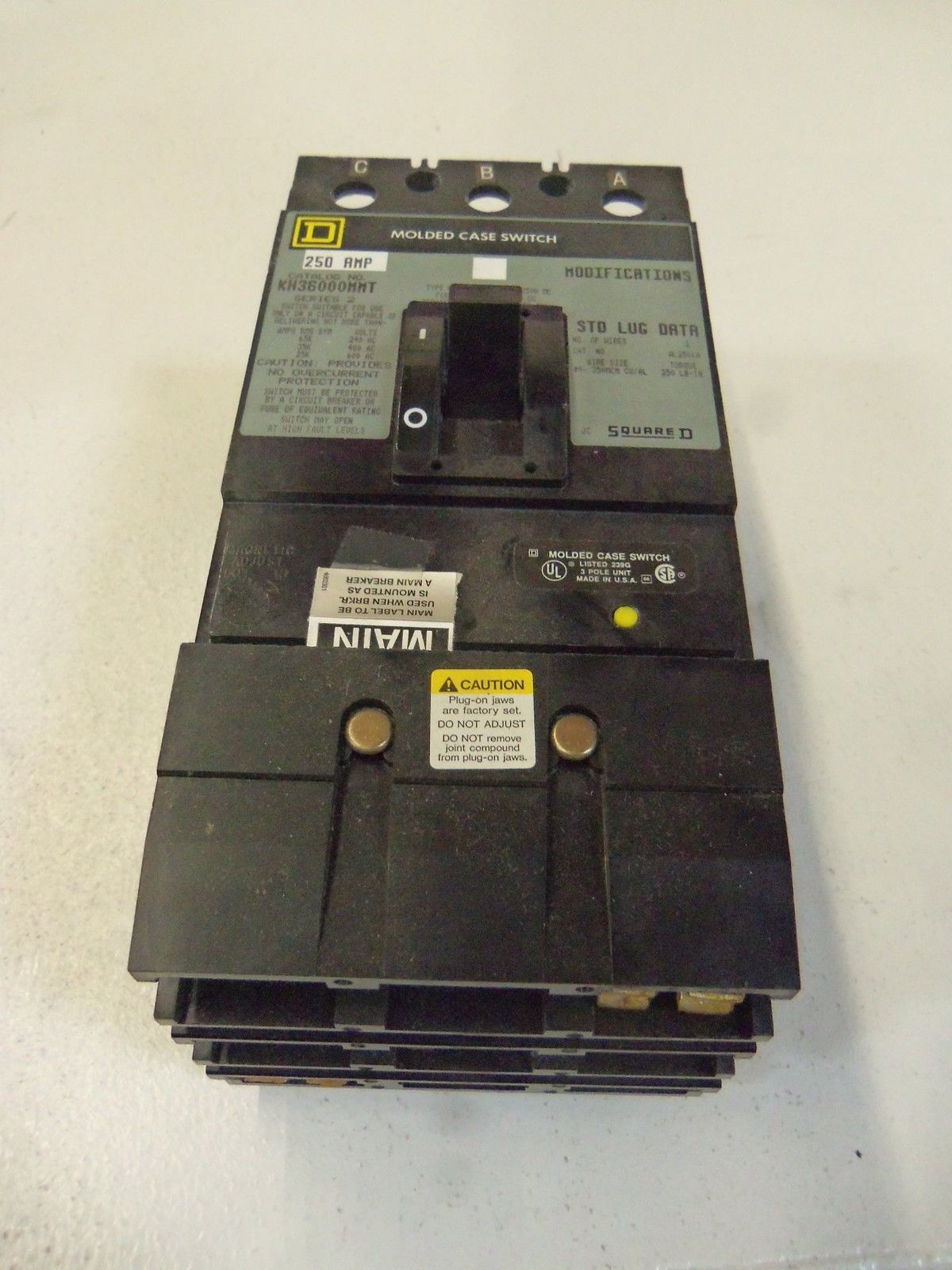 SQUARE D CIRCUIT BREAKER KH36000MMT NSMP