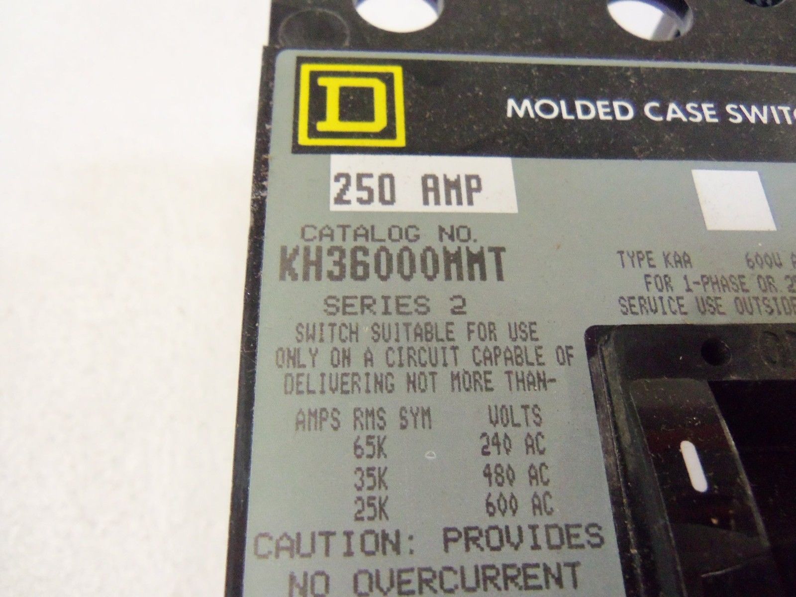SQUARE D CIRCUIT BREAKER KH36000MMT NSMP
