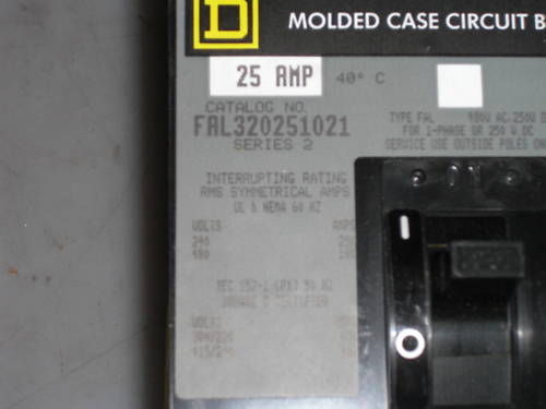 SQUARE D CIRCUIT BREAKER FAL320251021 UNMP