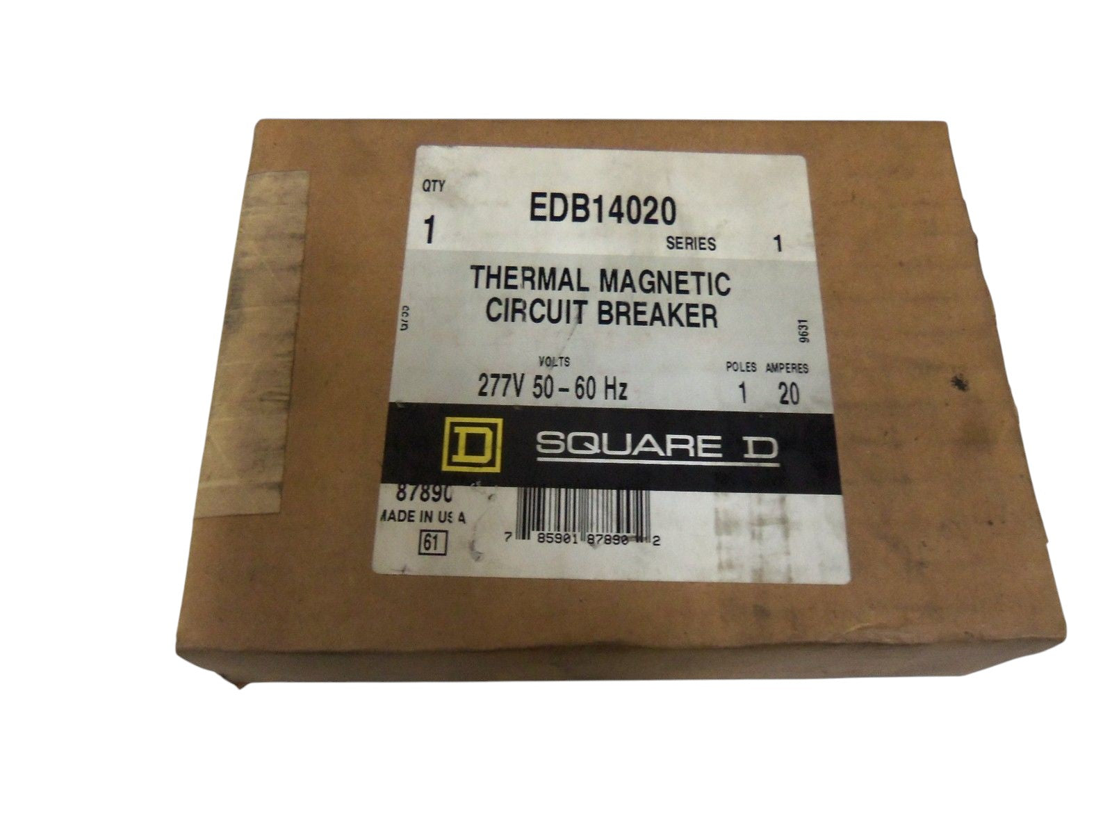 SQUARE D EDB14020 CIRCUIT BREAKER 20A  NSFS