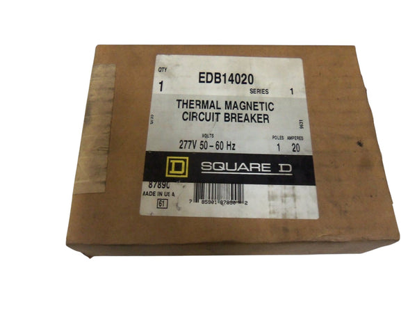 SQUARE D EDB14020 CIRCUIT BREAKER 20A  NSFS