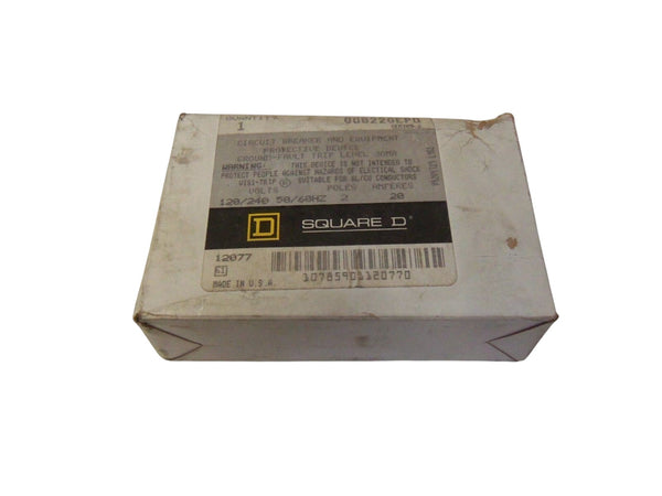 SQUARE D QOB220EP0 CIRCUIT BREAKER NSMP