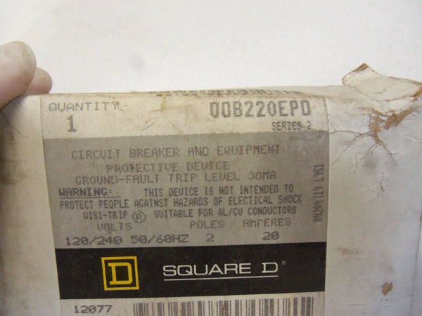 SQUARE D QOB220EP0 CIRCUIT BREAKER NSMP