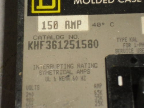 SQUARE D CIRCUIT BREAKER KHF361251580