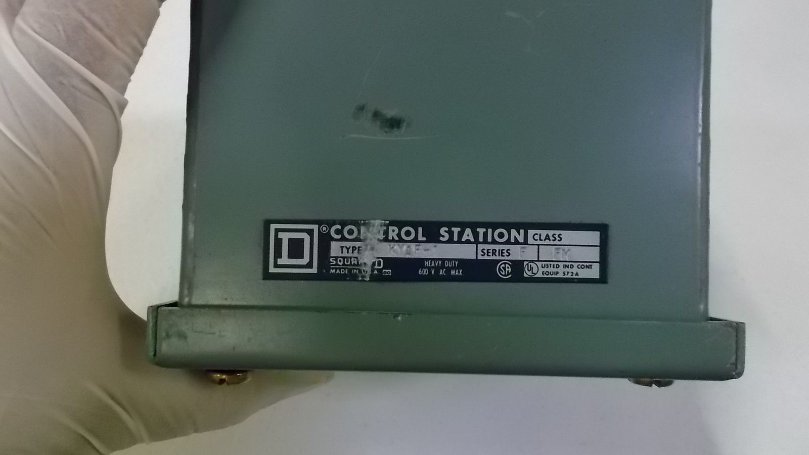 SQUARE D ENCLOSURE 9001-KYAF-1 SERIES F UNMP