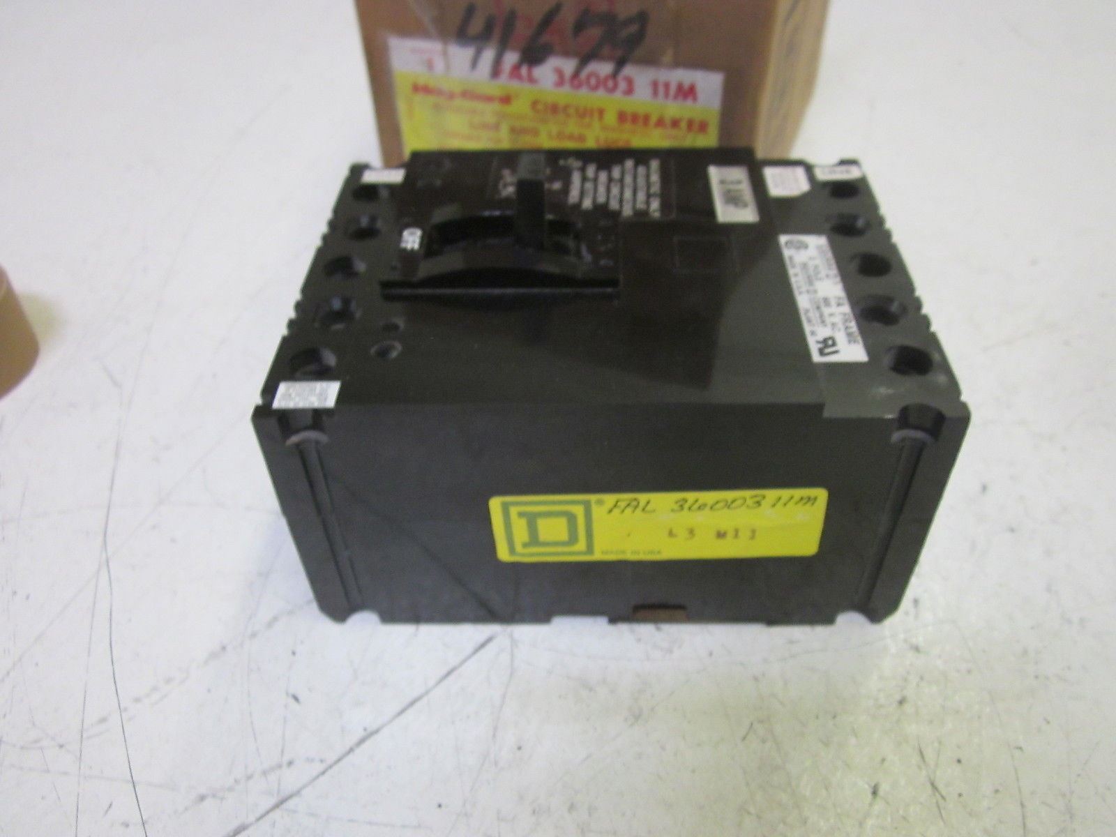 SQUARED FAL-36003-11M CIRCUIT BREAKER 3P 3A 600V  NSMP