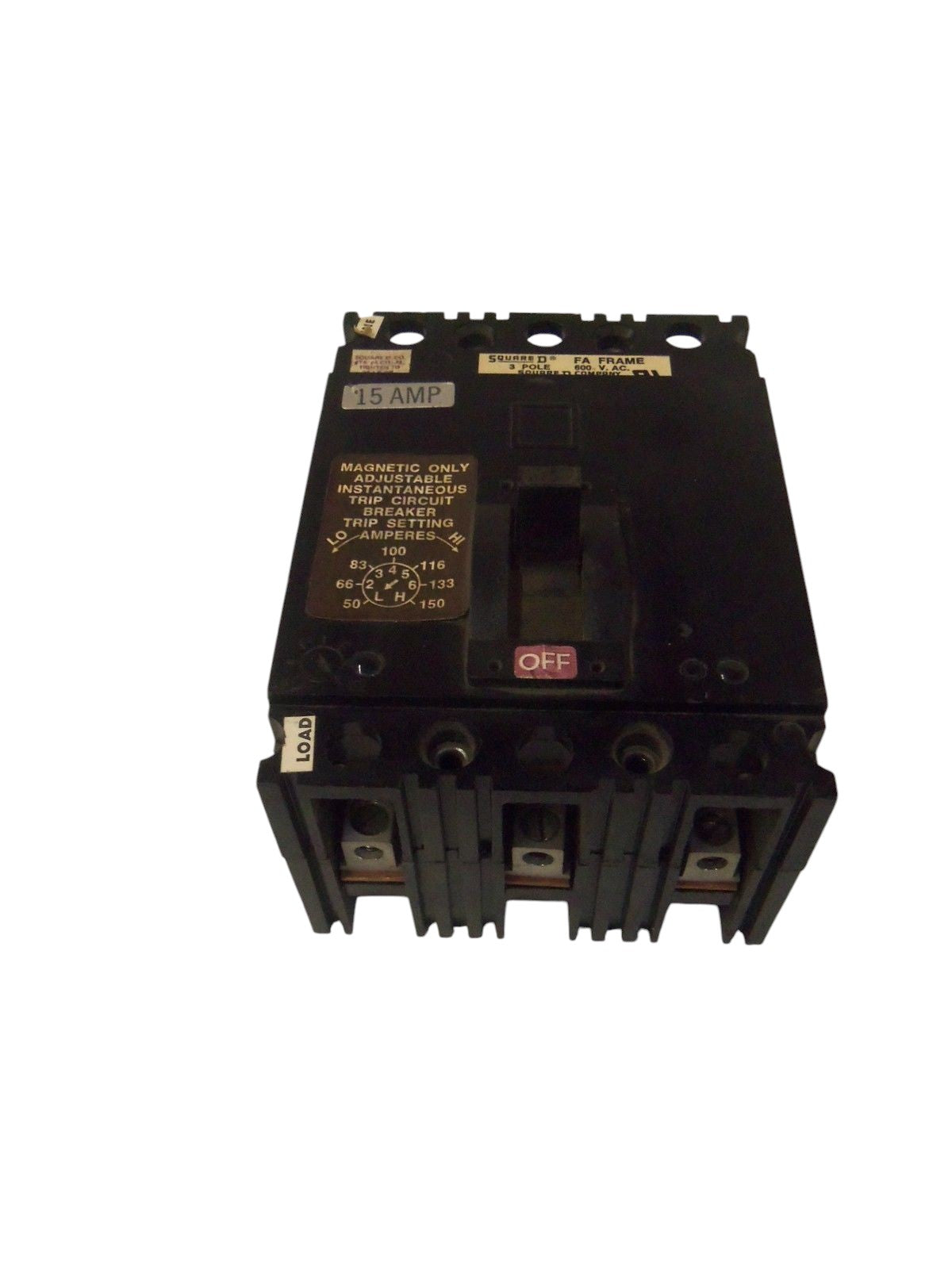 SQUARE D FAL3601513M CIRCUIT BREAKER 15A UNMP