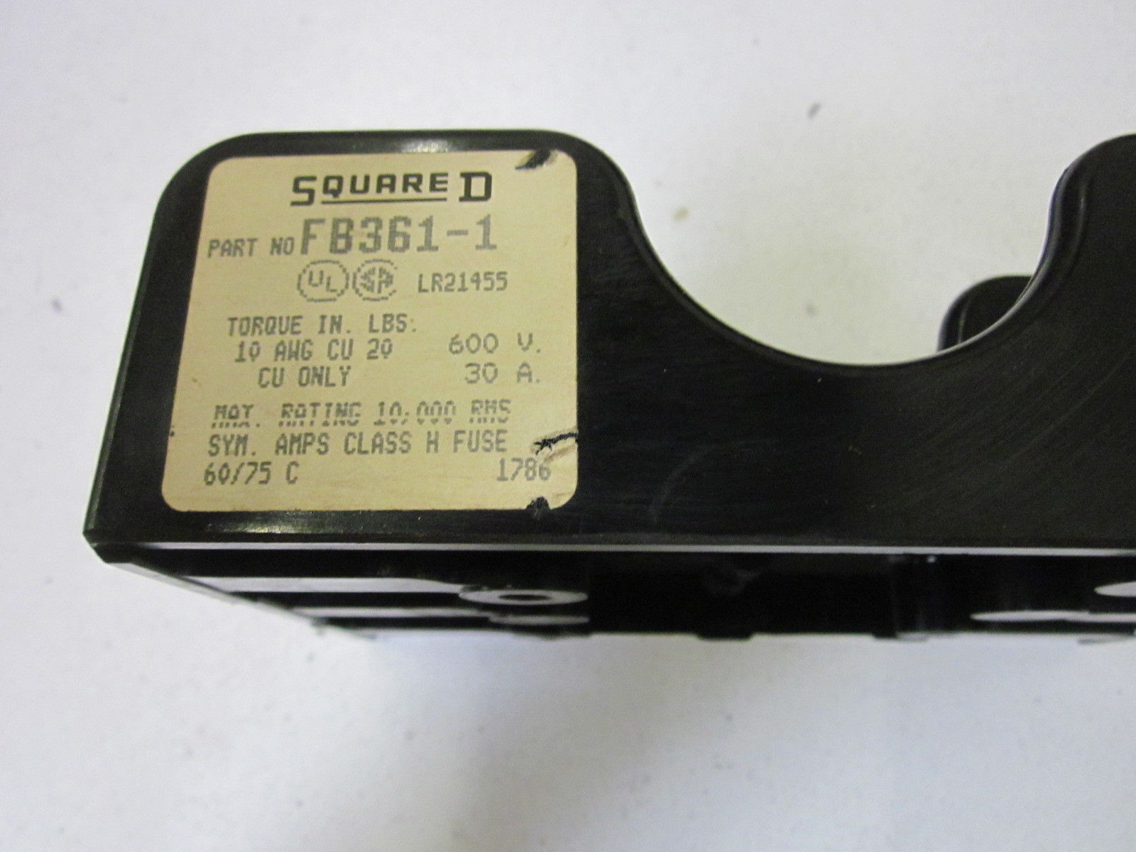 SQUARE D FB361-1 FUSE HOLDER UNMP