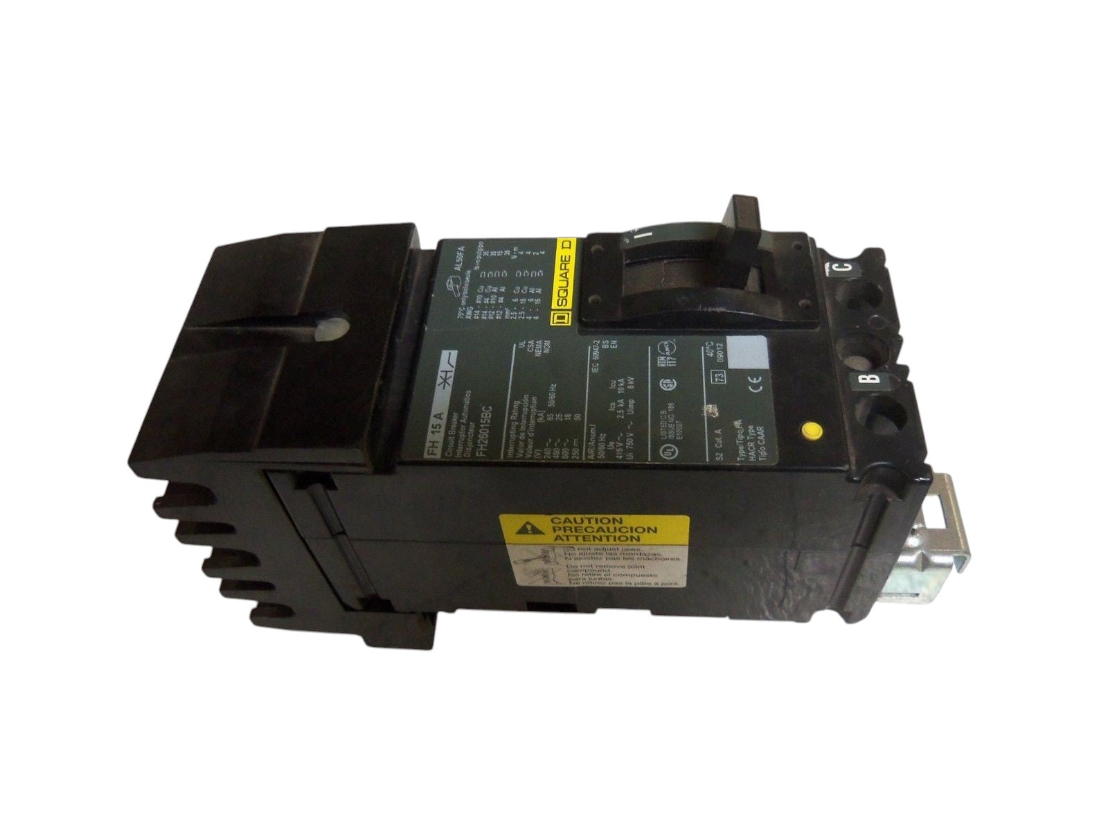 SQUARE D FH26015BC CIRCUIT BREAKER UNMP