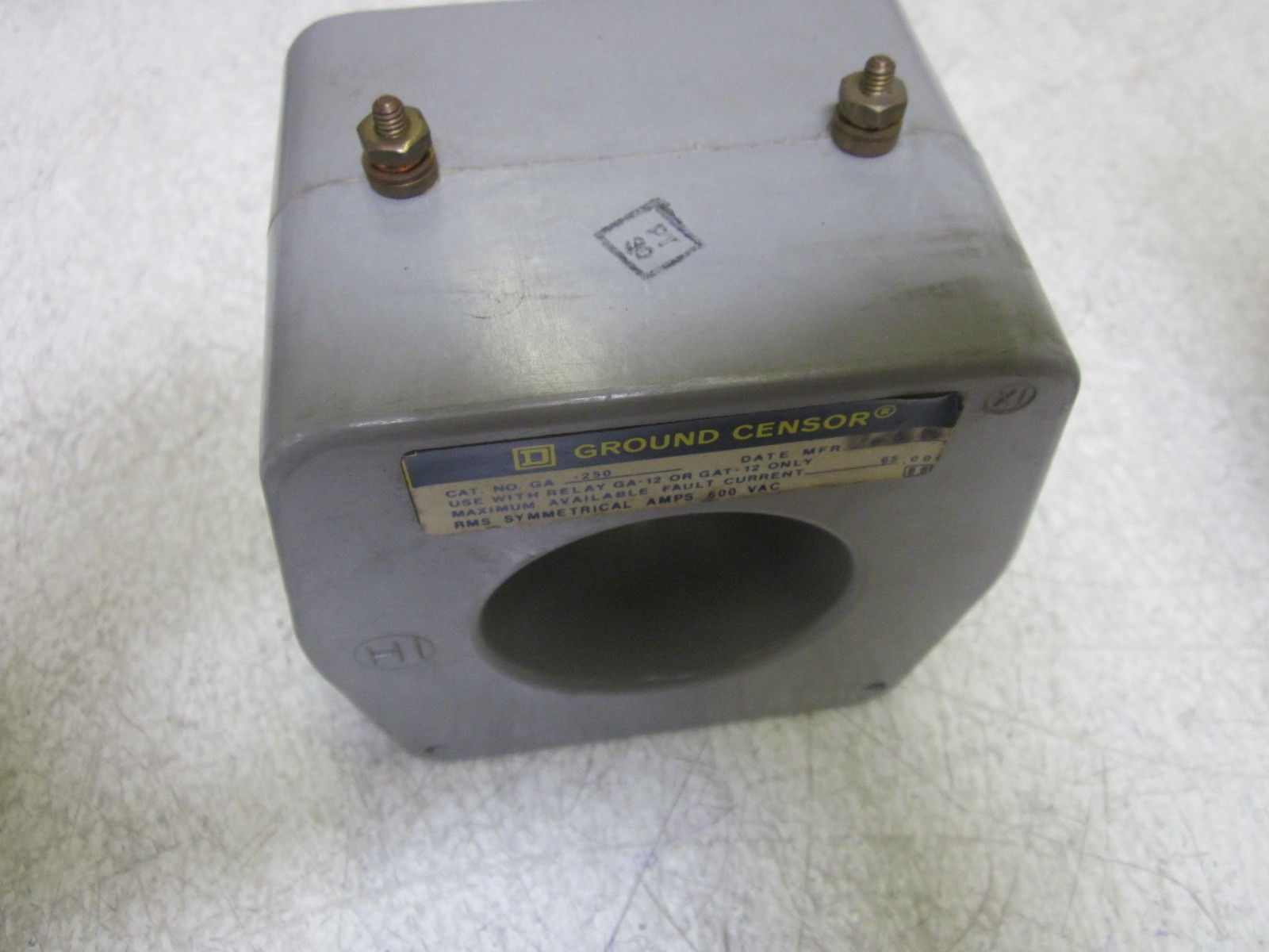 SQUARE D GA-250 GROUND SENSOR 600VAC UNMP