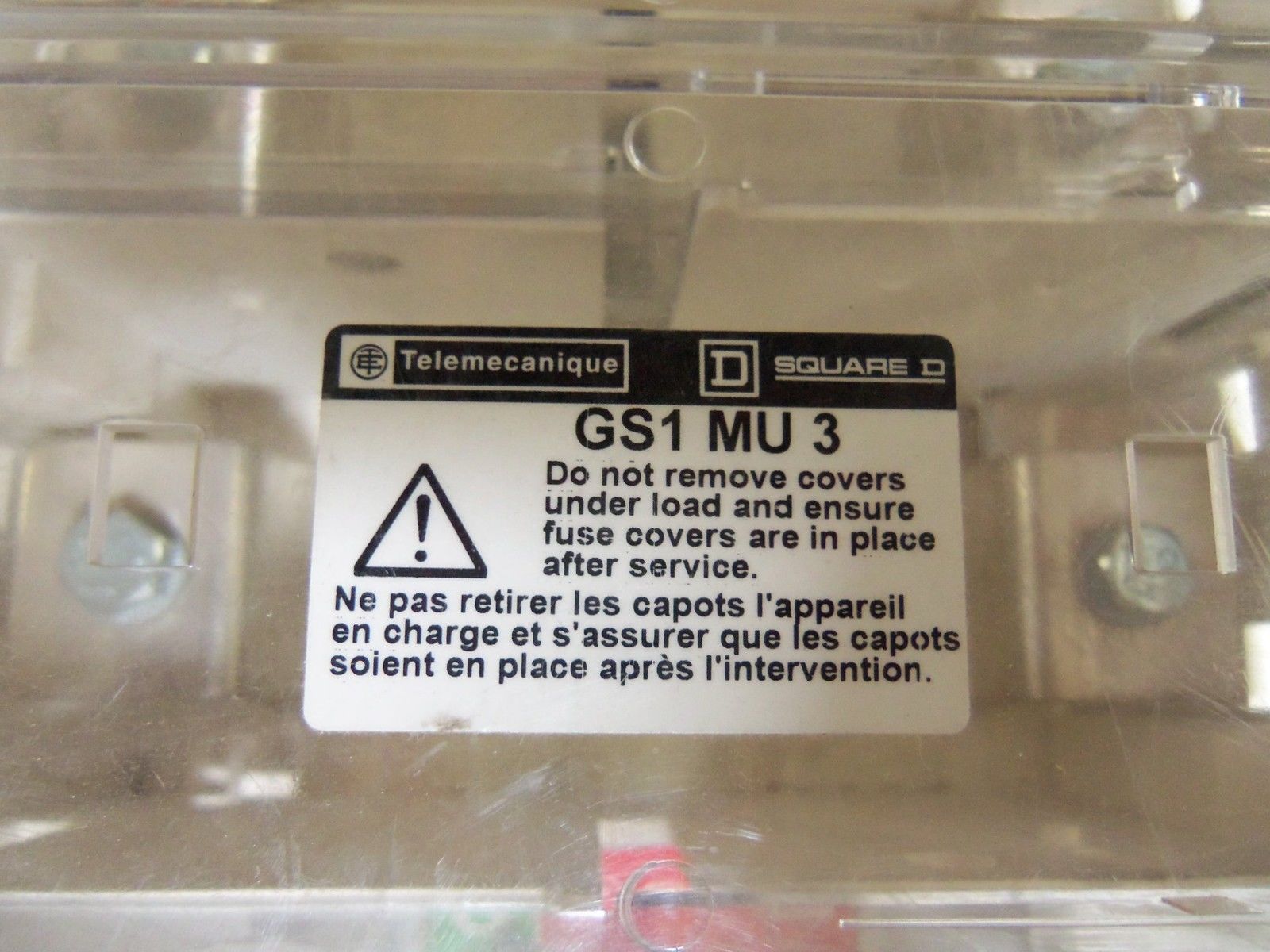 SQUARE D GS1-MV-3 DISCONNECT SWITCH UNMP