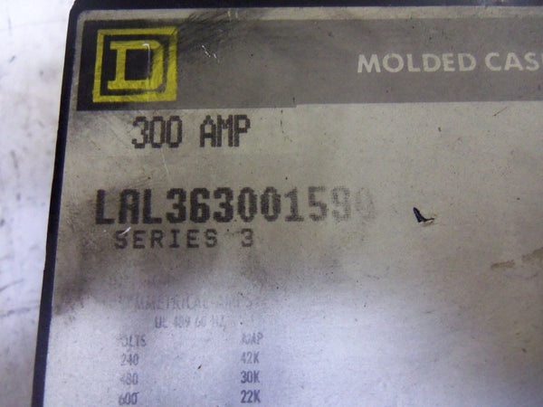 SQUARE D LAL363001590 CIRCUIT BREAKER UNMP
