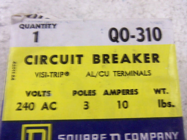 SQUARE D Q0-310 CIRCUIT BREAKER NSMP