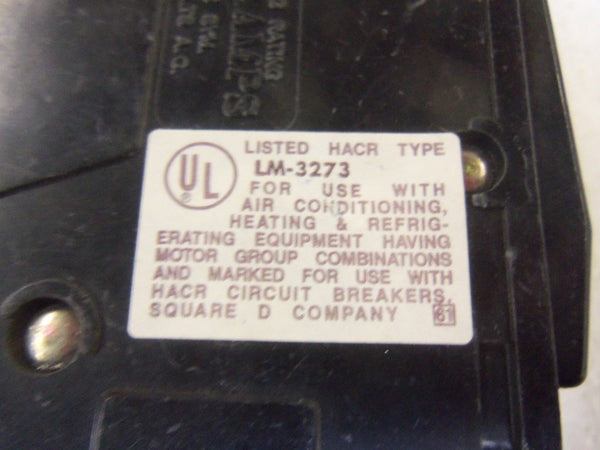 SQUARE D QOU315 CIRCUIT BREAKER 15A  UNMP