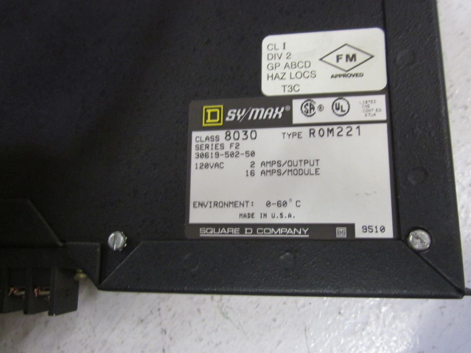 SQUARE D 8030ROM221 UNMP