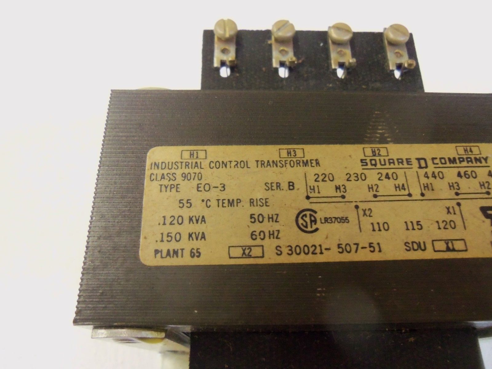 SQUARE D TRANSFORMER E0-3 UNMP