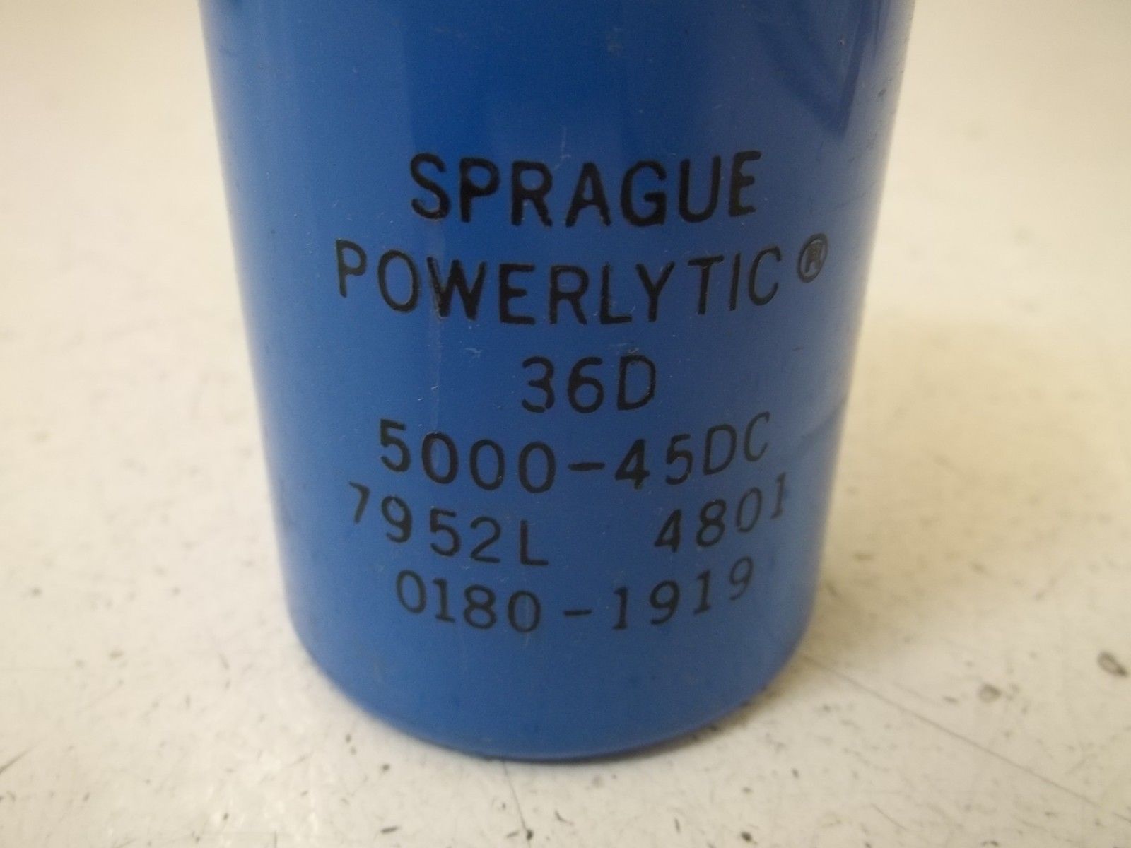 SRAGUE 0180-1919 CAPACITOR 36D UNMP