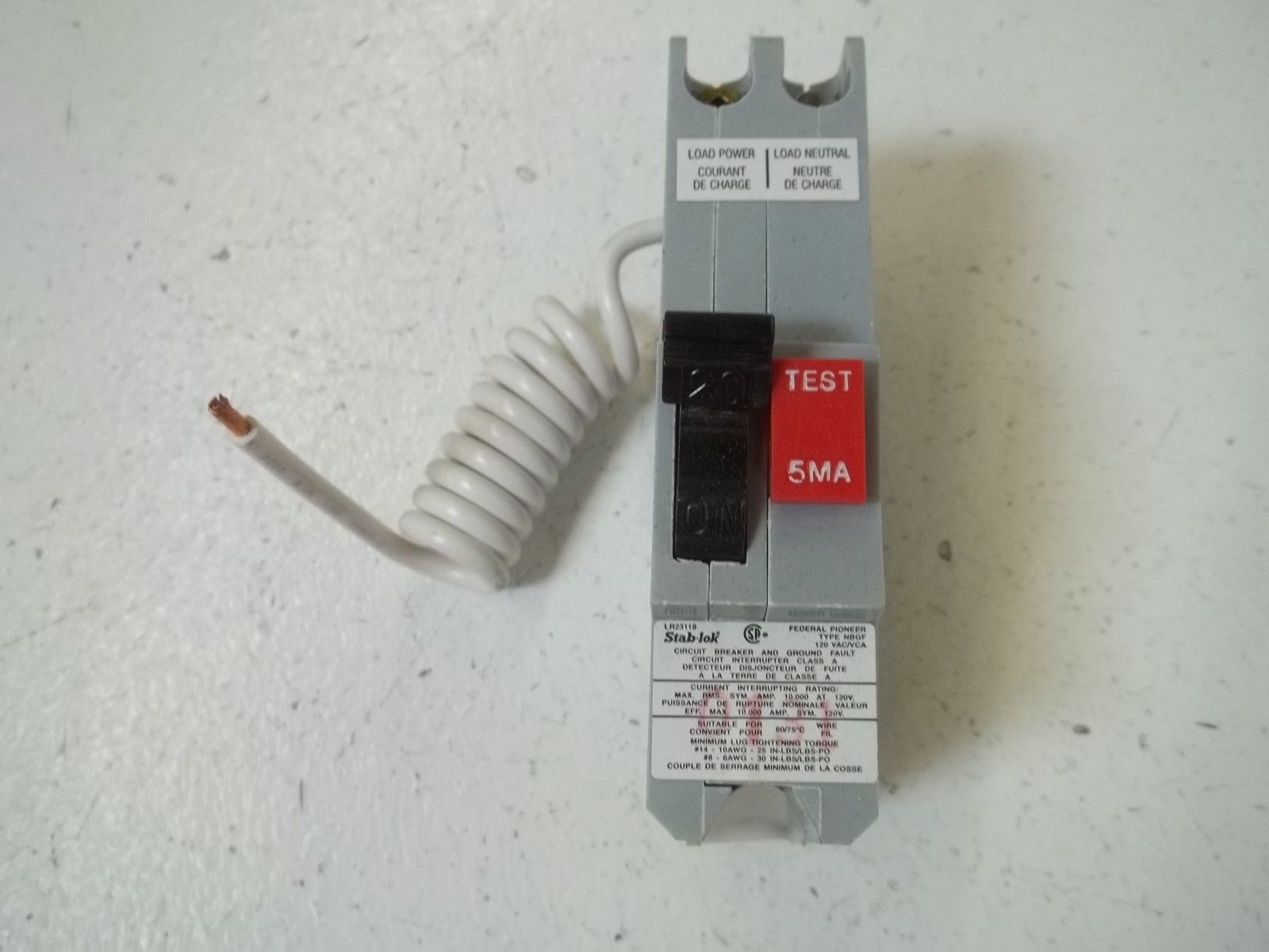 STAB-LOK NBGF120 CIRCUIT BREAKER *NEW*