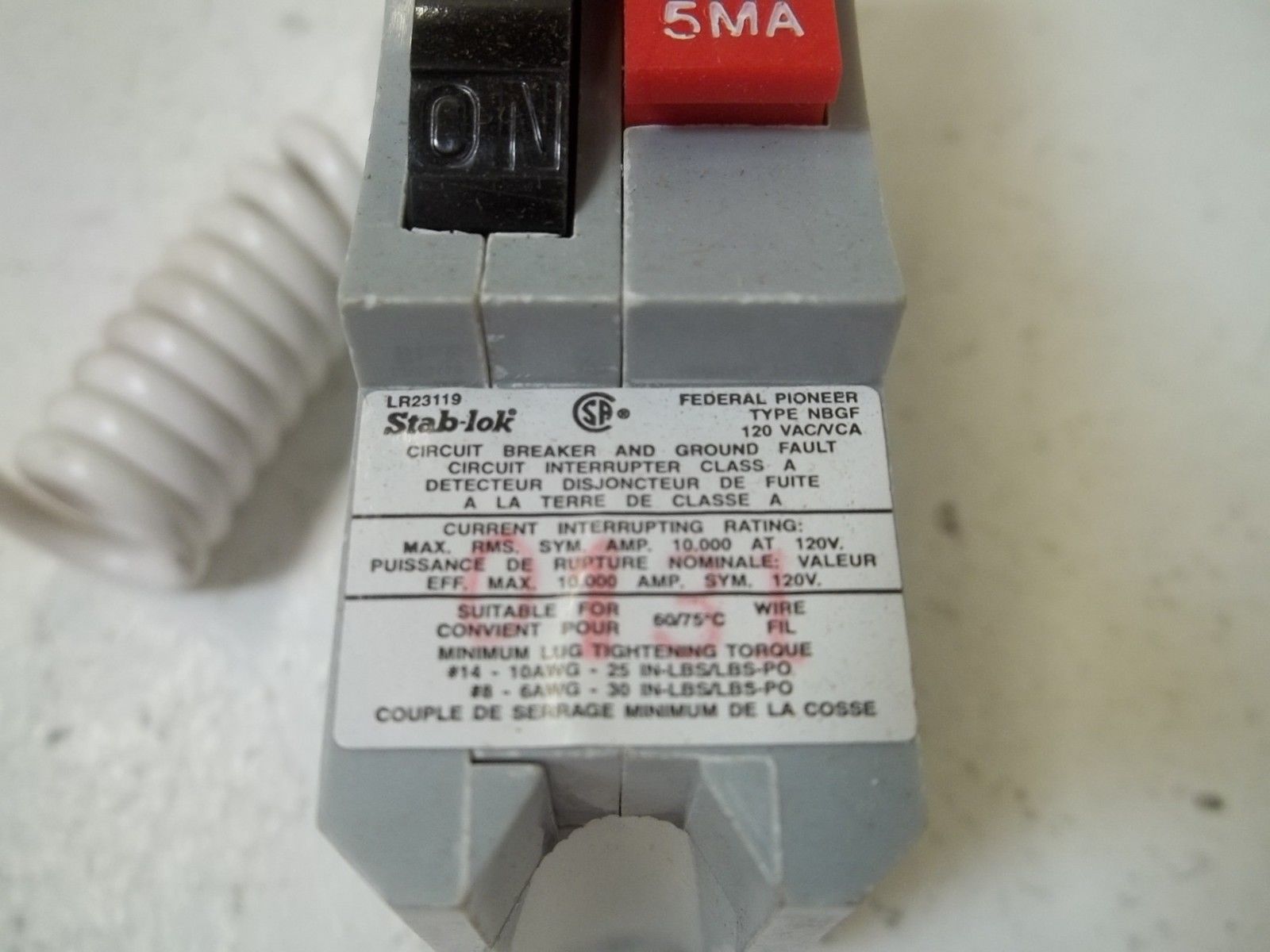 STAB-LOK NBGF120 CIRCUIT BREAKER *NEW*